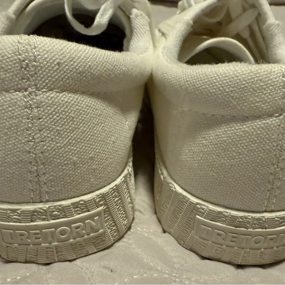 EUC Tretorn Nylite Plus White Canvas Sneakers Size 9M - Picture 5 of 6